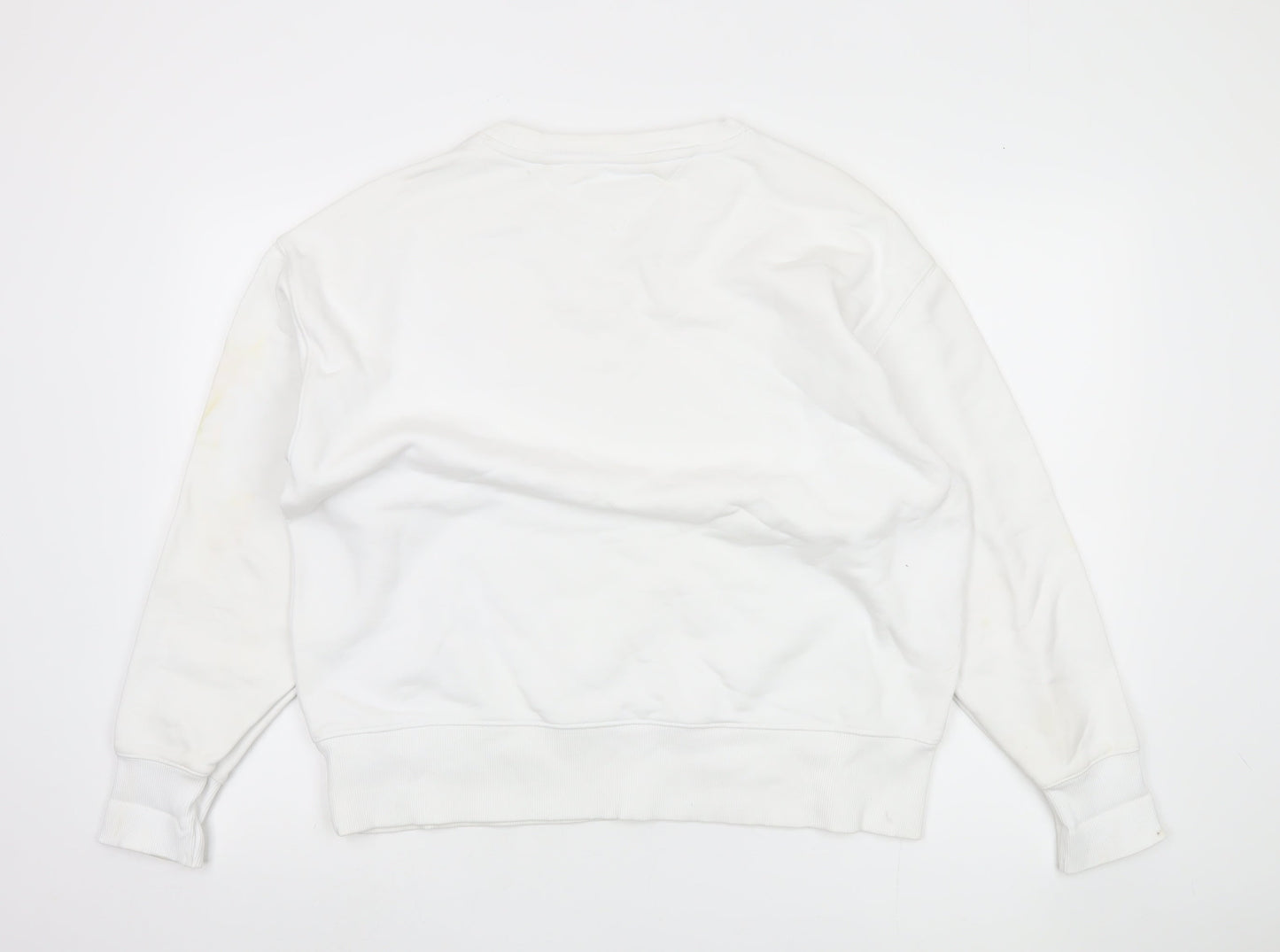 Tommy Jeans Men’s White Pullover Sweatshirt L