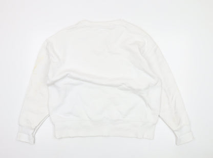 Tommy Jeans Men’s White Pullover Sweatshirt L