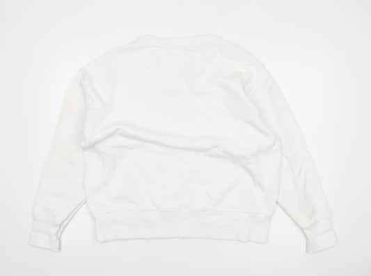 Tommy Jeans Men’s White Pullover Sweatshirt L