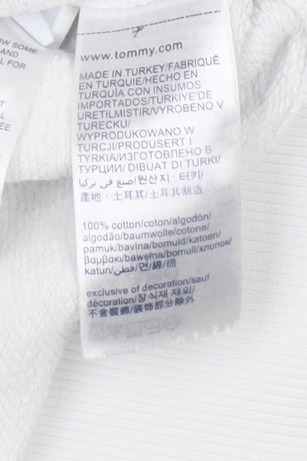 Tommy Jeans Men’s White Pullover Sweatshirt L