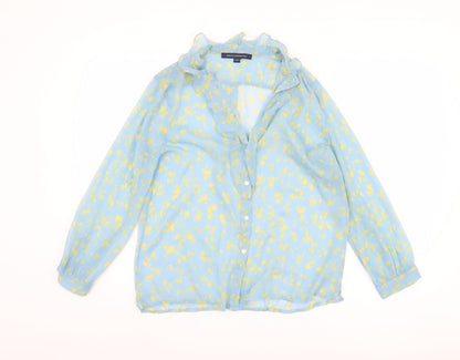 Womens UK Size 8 French Connection Blue  Blouse