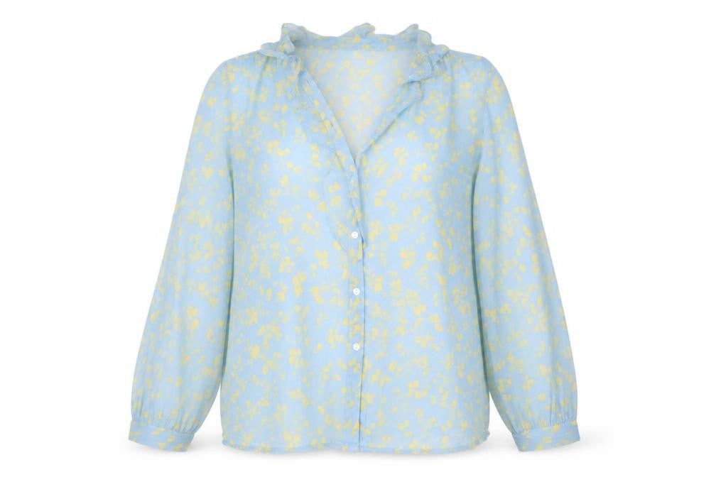 Womens UK Size 8 French Connection Blue  Blouse