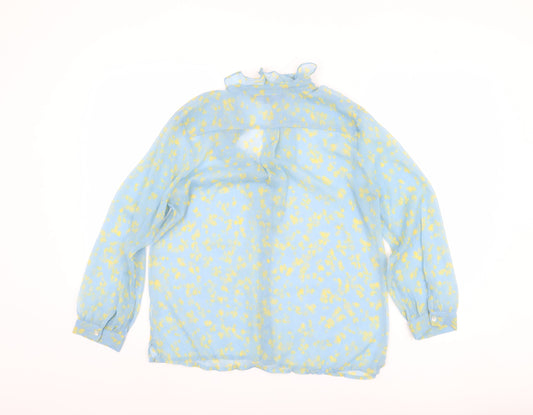 Womens UK Size 8 French Connection Blue  Blouse
