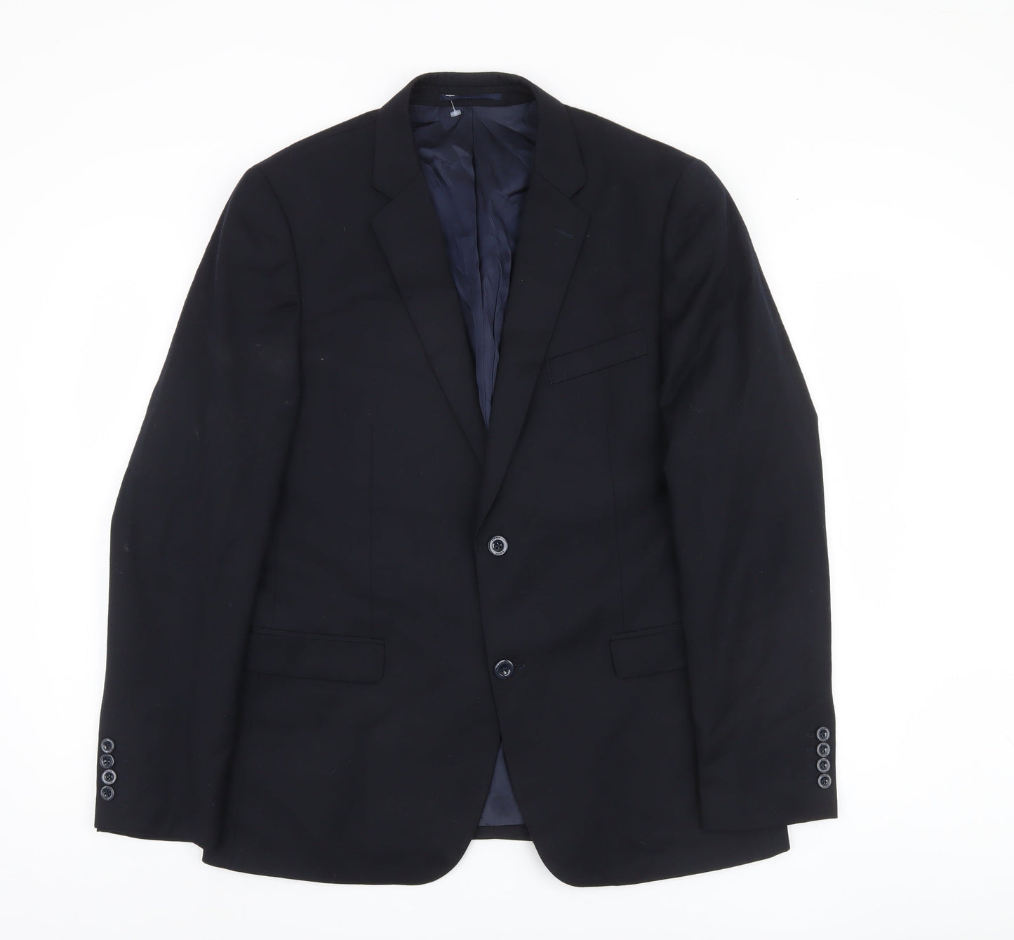 Mens UK Size 42 DKNY Regular Blue Suit Jacket