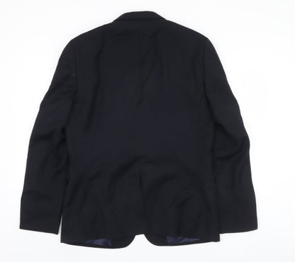 Mens UK Size 42 DKNY Regular Blue Suit Jacket