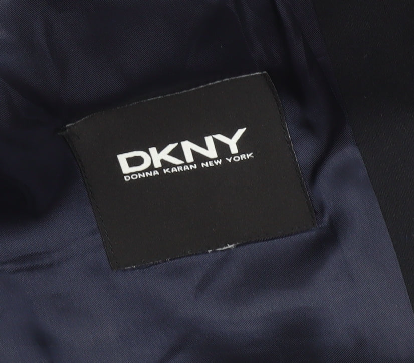 Mens UK Size 42 DKNY Regular Blue Suit Jacket