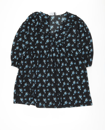 ASOS Women’s Black Floral Dress, Size 8, Polyester