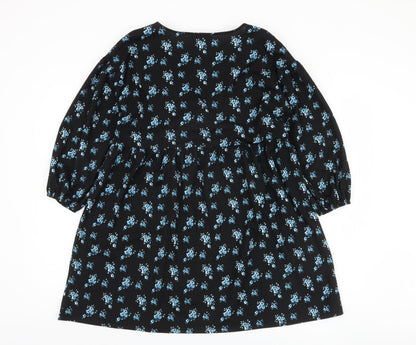 ASOS Women’s Black Floral Dress, Size 8, Polyester