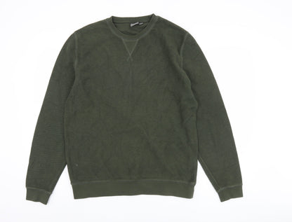 Mens UK Size M ASOS Green Pullover Sweatshirt
