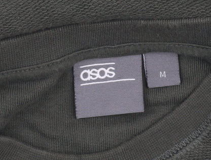 Mens UK Size M ASOS Green Pullover Sweatshirt