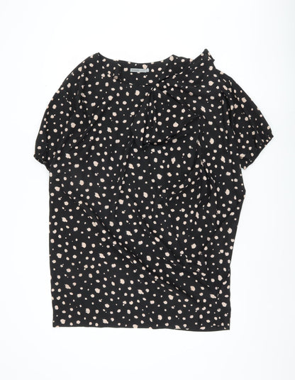 Womens UK Size M Soaked in Luxury Black  Blouse
