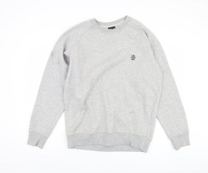 Jog On London Men's Grey Pullover Sweatshirt, Size L