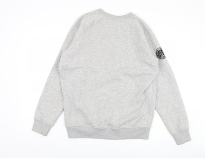 Jog On London Men's Grey Pullover Sweatshirt, Size L