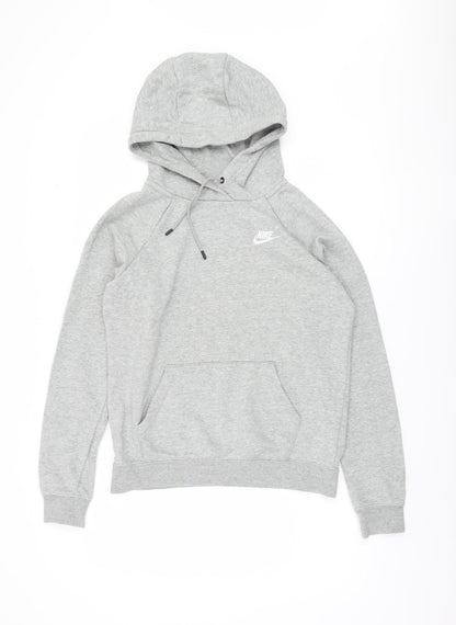 Nike Women's XS Grey Pullover Hoodie - Casual Comfort