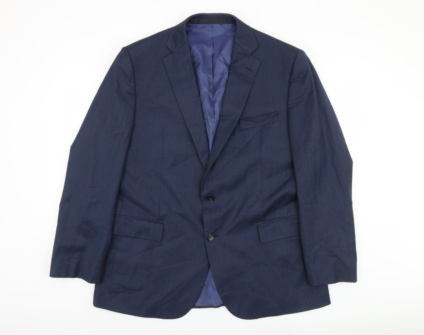 Mens UK Size 44 Marks and Spencer Regular Blue Suit Jacket