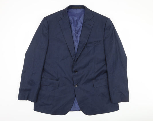 Mens UK Size 44 Marks and Spencer Regular Blue Suit Jacket