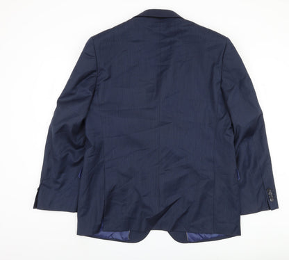 Mens UK Size 44 Marks and Spencer Regular Blue Suit Jacket