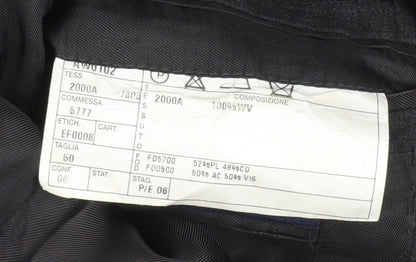 Mens UK Size 40 Confitalia Regular Black Suit Jacket