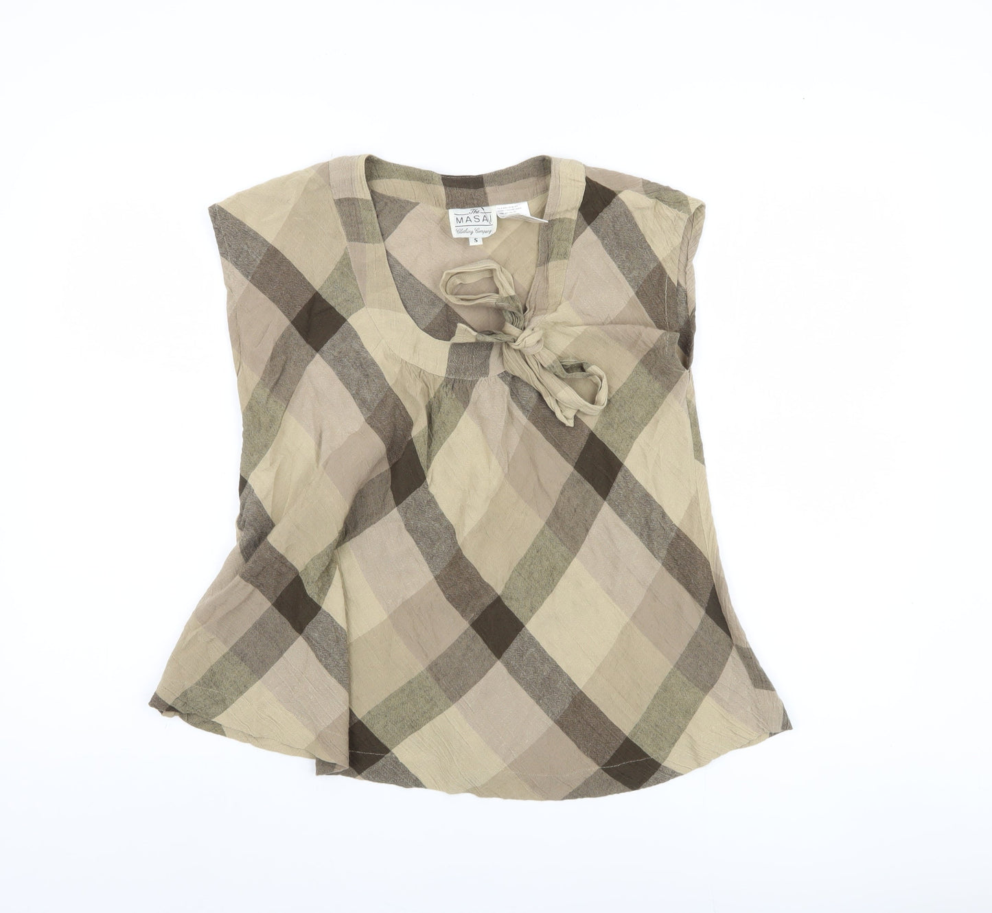 Womens UK Size S Masai Beige Tunic Blouse