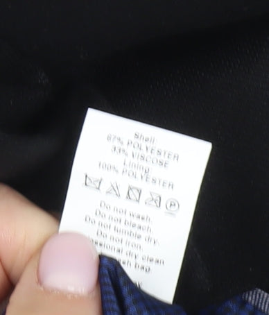 Mens UK Size M River Island Regular Black Suit Jacket