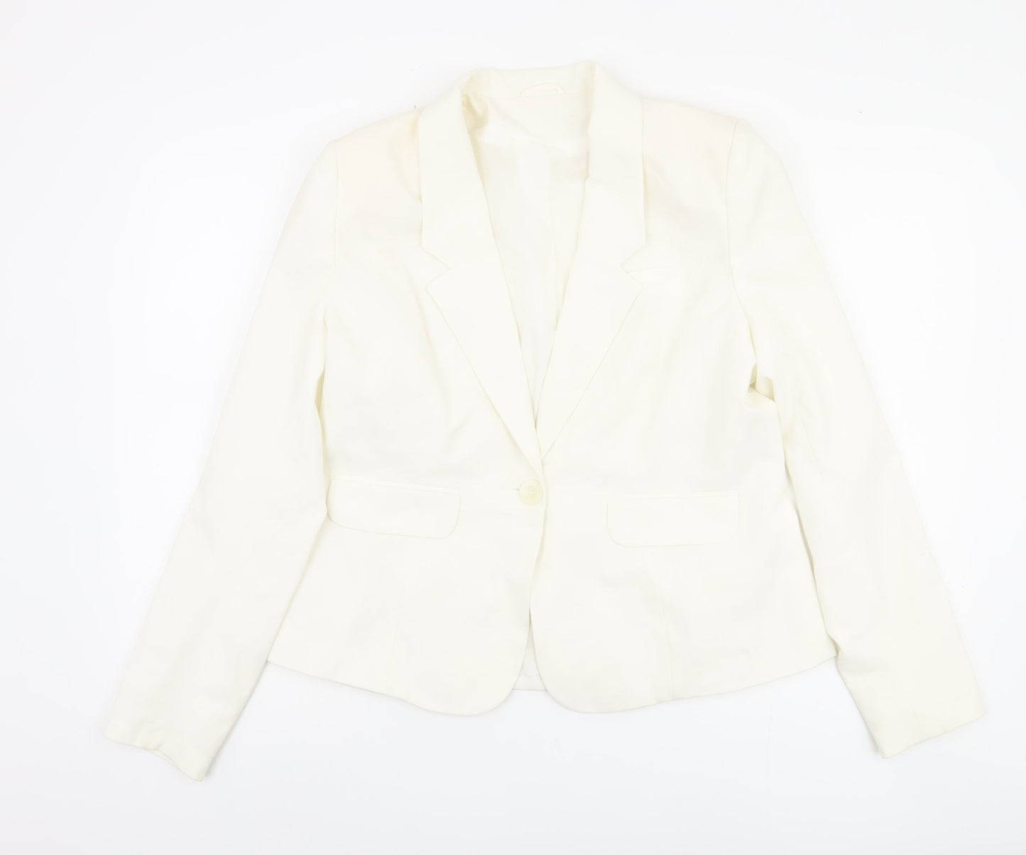 Dorothy Perkins Women's White Blazer Size 16