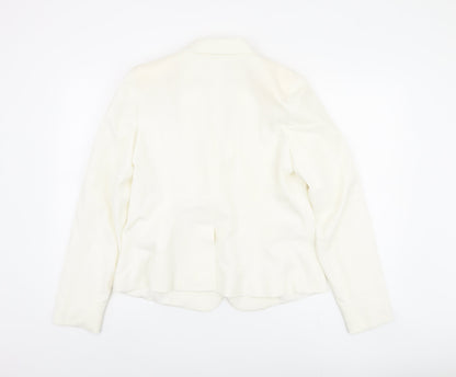 Dorothy Perkins Women's White Blazer Size 16