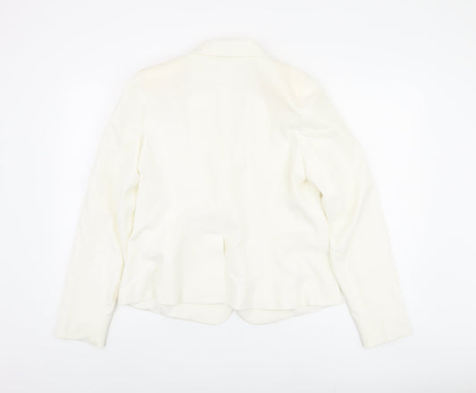 Dorothy Perkins Women's White Blazer Size 16