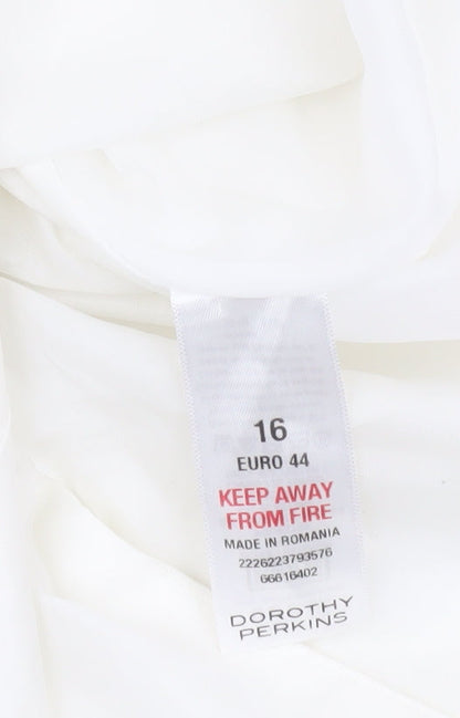 Dorothy Perkins Women's White Blazer Size 16