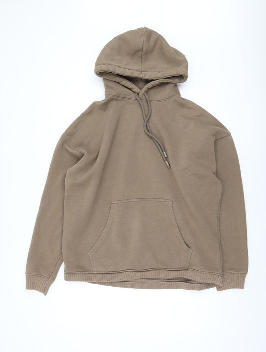 Zara Men's Medium Brown Pullover Hoodie