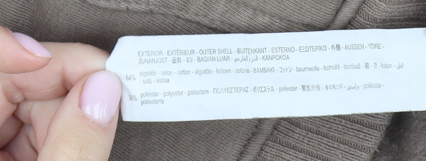 Zara Men's Medium Brown Pullover Hoodie