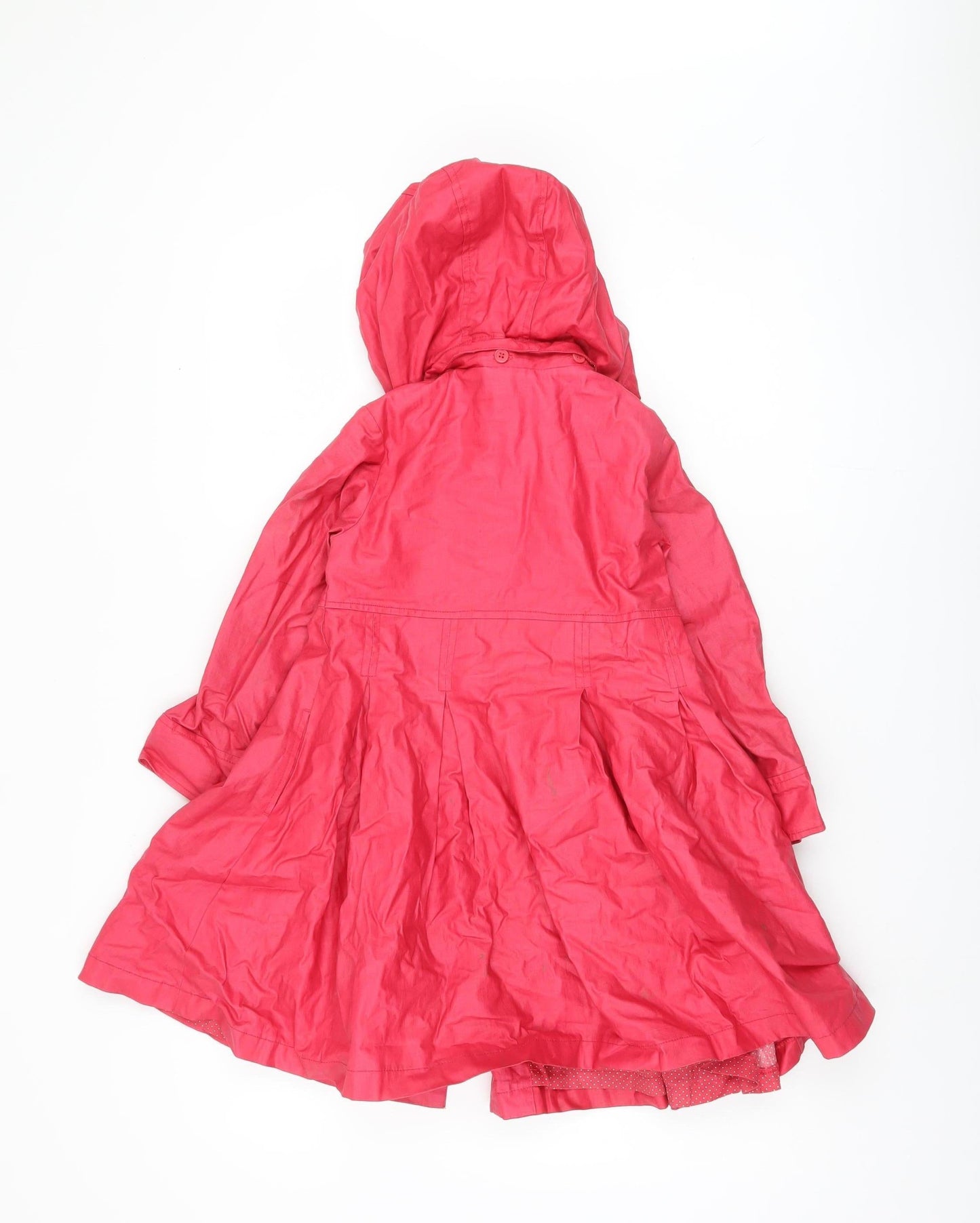 Jasper Conran Girls Red Hooded Coat, Size 6 Years