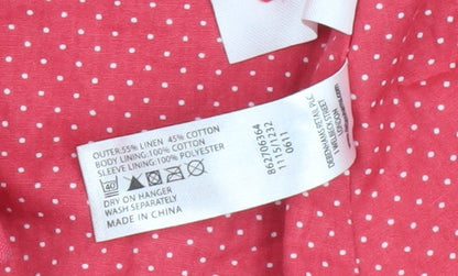 Jasper Conran Girls Red Hooded Coat, Size 6 Years