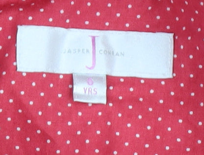 Jasper Conran Girls Red Hooded Coat, Size 6 Years