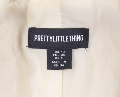 Womens UK Size 10 PRETTYLITTLETHING Beige