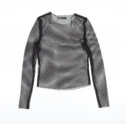Womens UK Size S Pull & Bear Black  T-Shirt