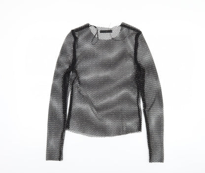 Womens UK Size S Pull & Bear Black  T-Shirt