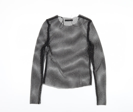 Womens UK Size S Pull & Bear Black  T-Shirt