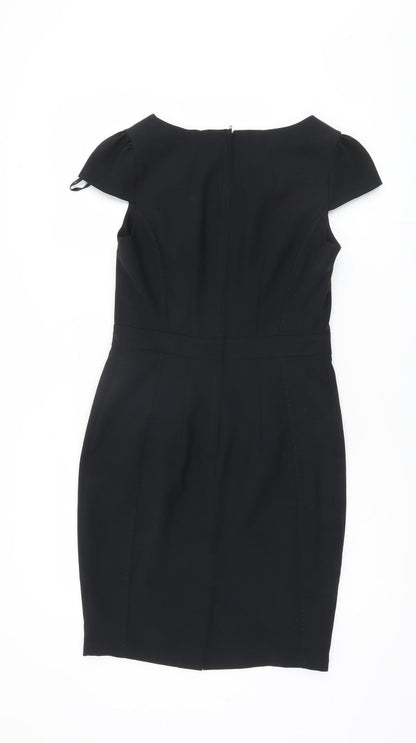 New Look Women's Black Sheath Dress, Size 10, Business Elegance