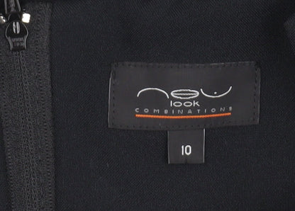 New Look Women's Black Sheath Dress, Size 10, Business Elegance