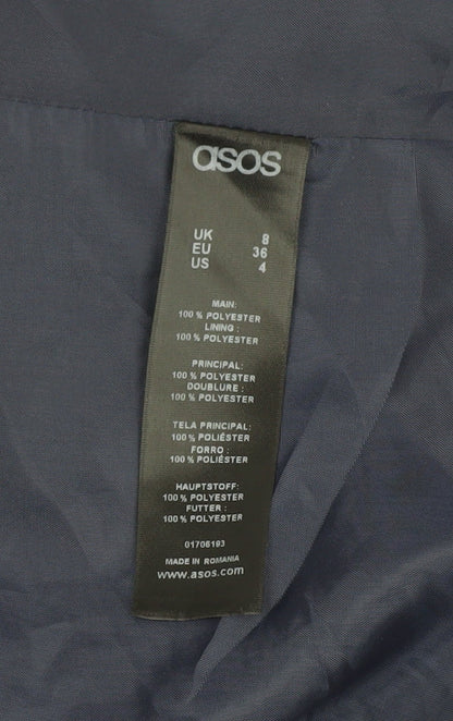 ASOS Women's Blue Blazer Size 8 Regular Fit