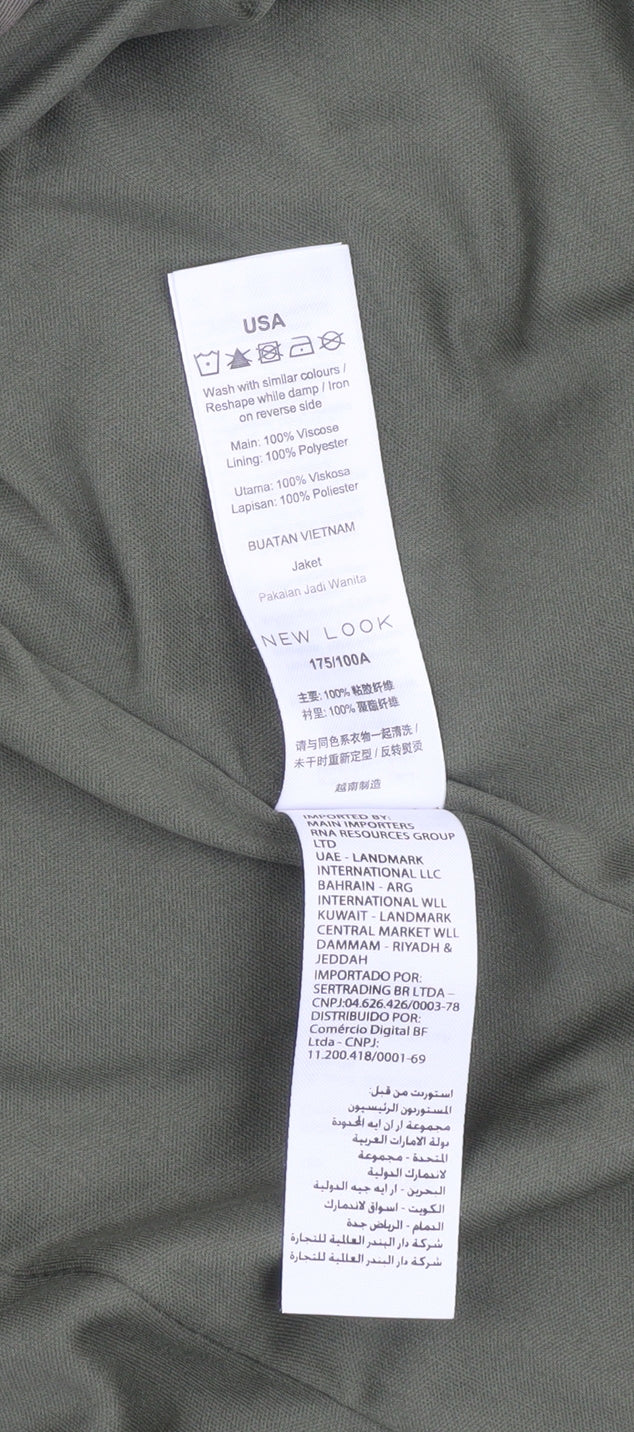 New Look Green Women's Jacket Size 16