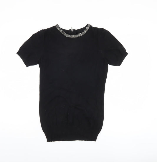 Womens UK Size 6 NEXT Black Pullover Jumper