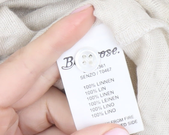 Bellerose Men's Beige Medium Linen Polo Shirt