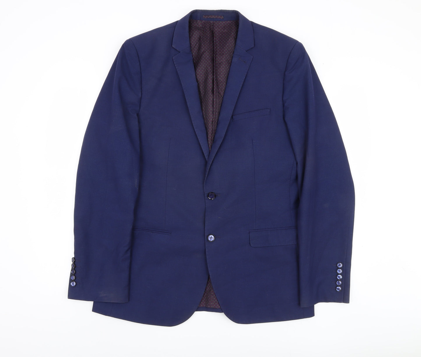Harry Brown Men's Blue Slim Fit Blazer, 42L