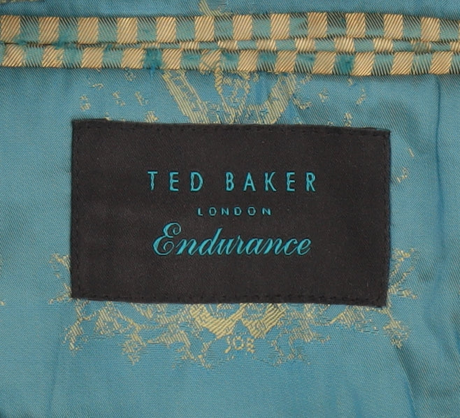 Ted Baker Men's Blue Long Blazer Jacket 40L