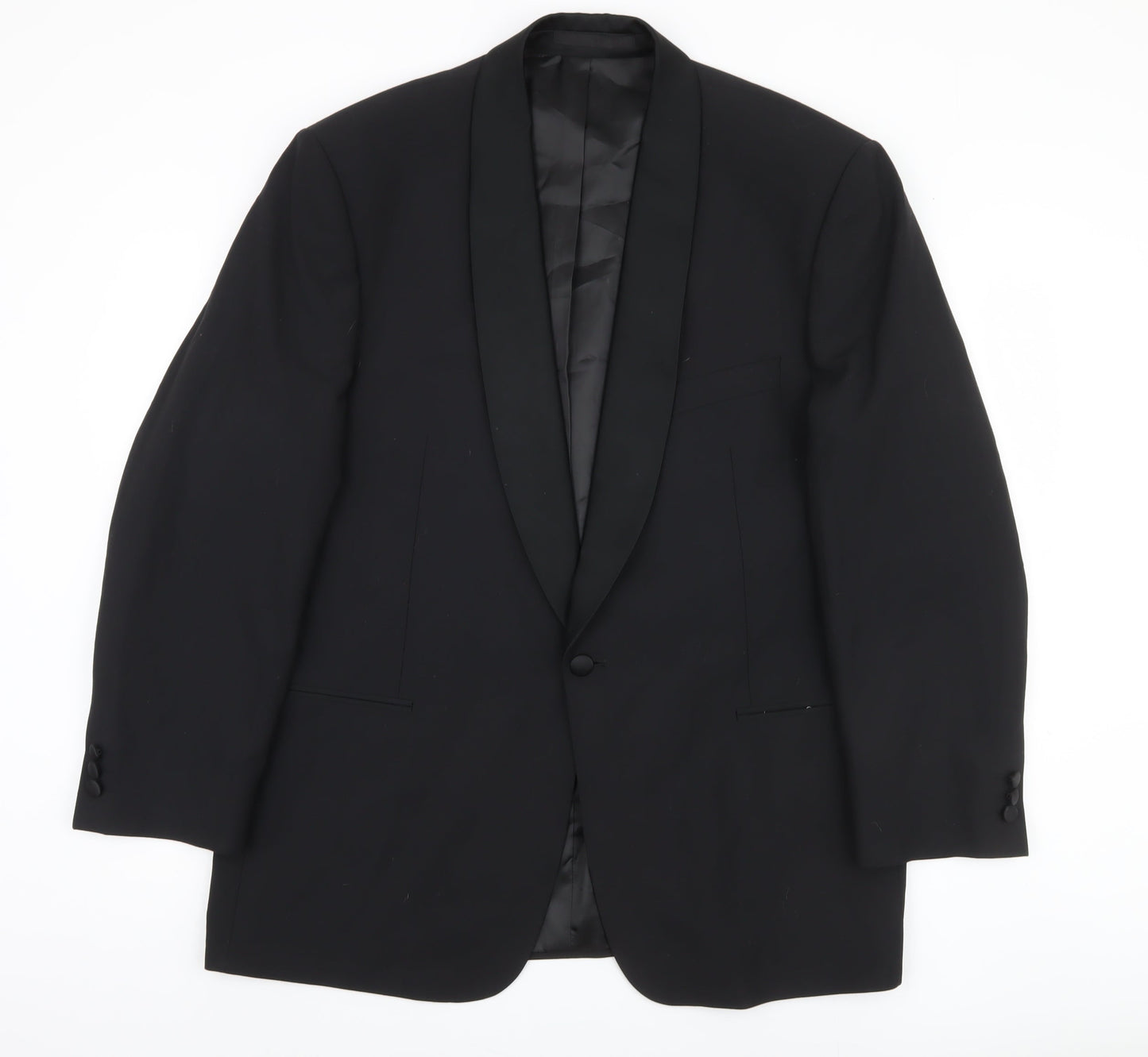 Marks and Spencer Men's Black Medium Blazer with Shawl Lapel