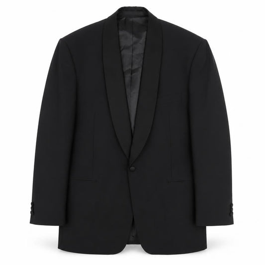 Marks and Spencer Men's Black Medium Blazer with Shawl Lapel