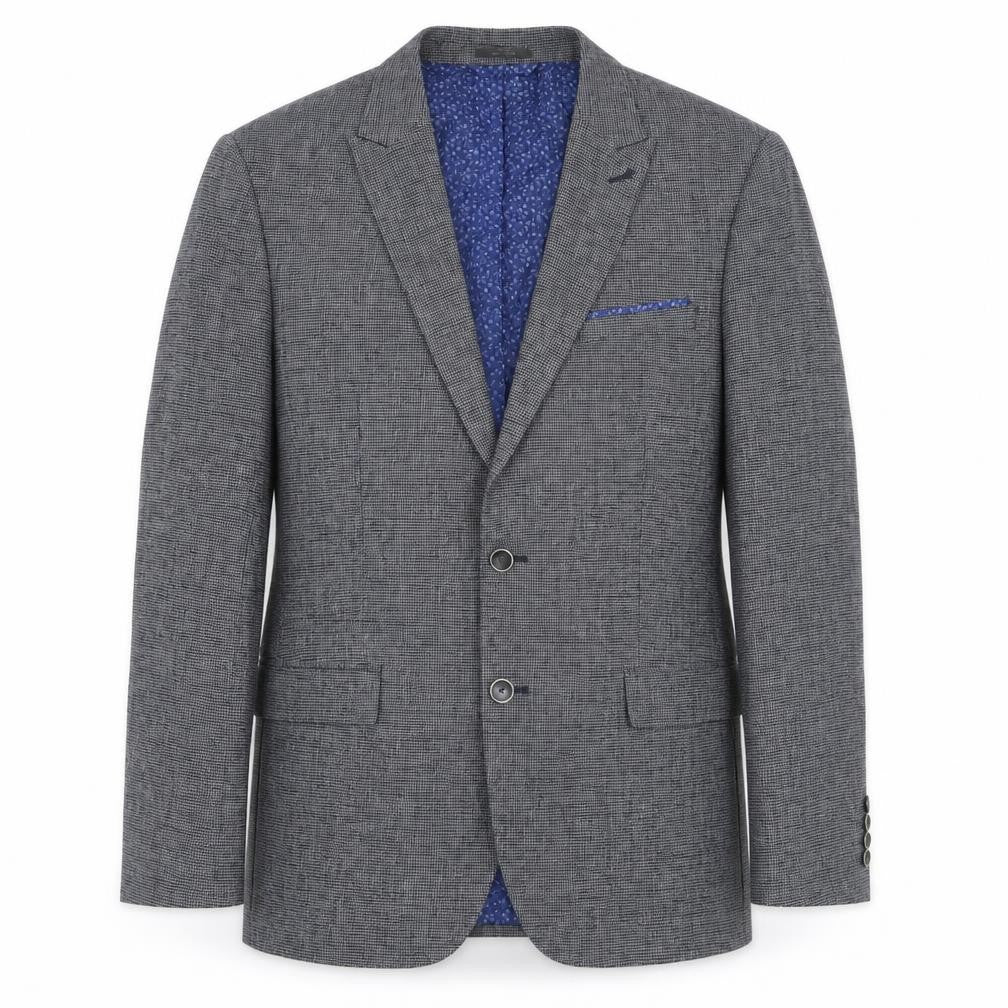 Marks and Spencer Men's Navy Check Blazer XL