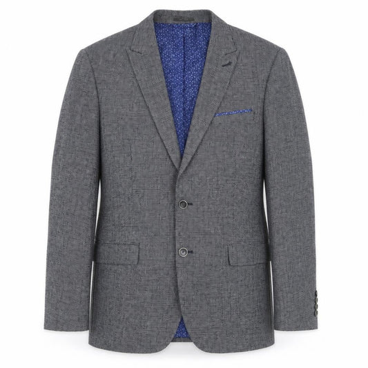 Marks and Spencer Men's Navy Check Blazer XL
