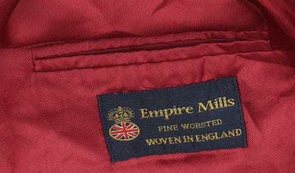 Empire Mills Men's Navy Striped Wool Blazer 40R